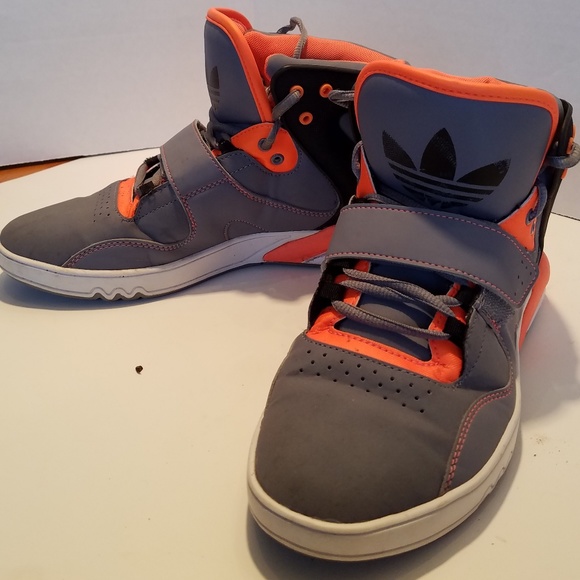 orange high top adidas